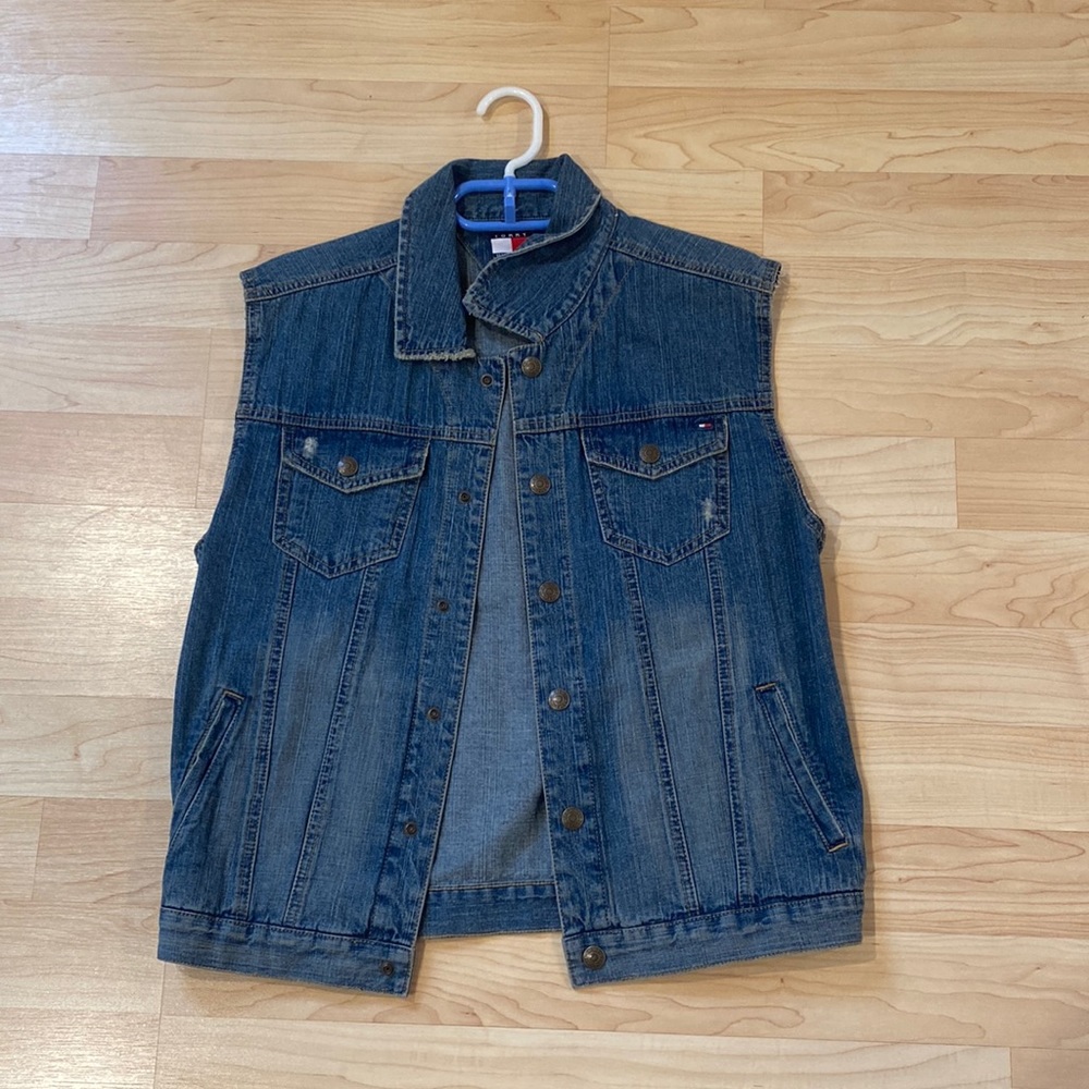 Tommy Hilfiger men sz M best Jean jacket denim